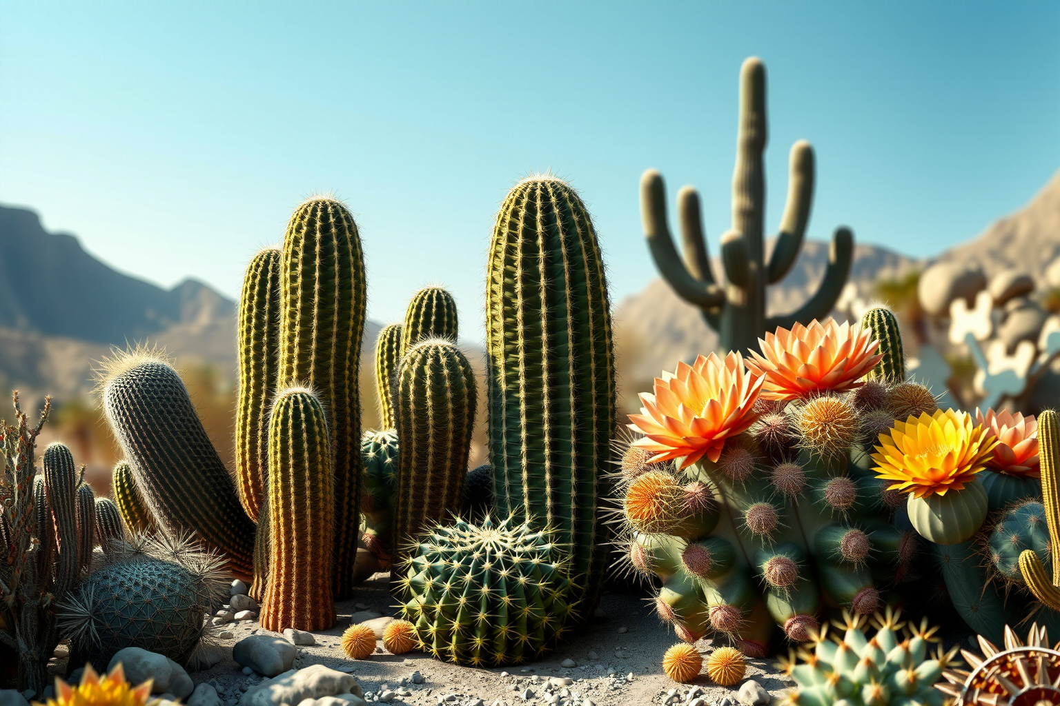 Diferecnias entre los cactus columnares y globosos