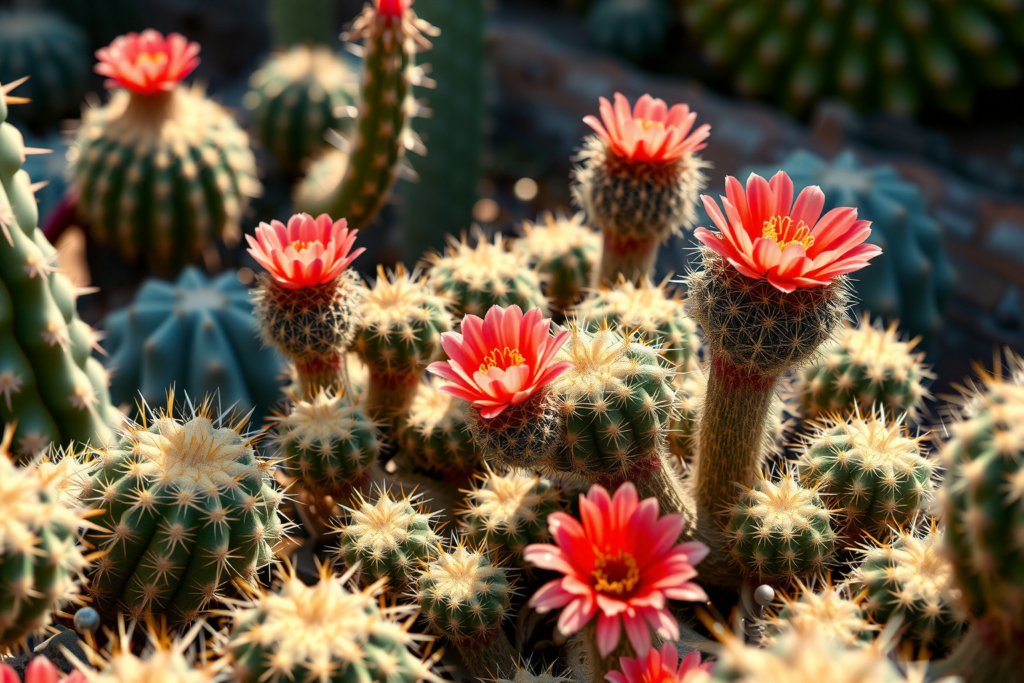 Hermosos cactus con y sin flores para decorar tu jardín