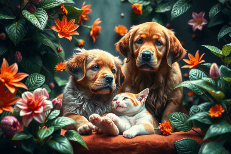 aprende a convivir con plantas y mascotas