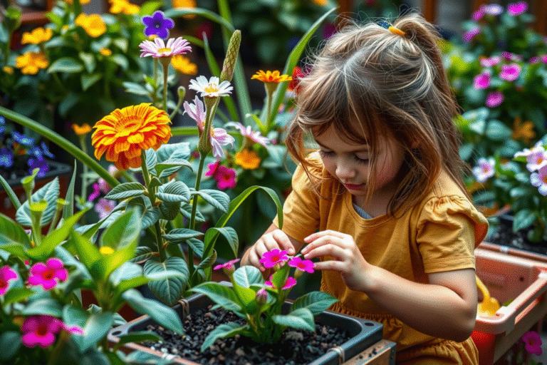 plantas para enseñar a los niños a cuidar