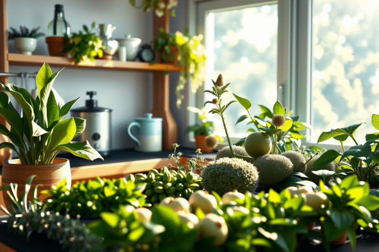 plantas para embellecer la cocina